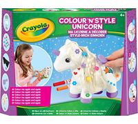 CRAYOLA - Unicornio Colorea y Diseña, Juego de Unicornio para Pintar con Rotuladores, Peine y Accesorios, Apto para Niños a Partir de 4 Años