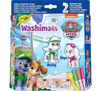 CRAYOLA - Washimals Paw Patrol, Set de Actividades con 2 Cachorros, 3 rotuladores Lavables y Pincel, Juego y Regalo para niños, a Partir de 3 años, 74-0287
