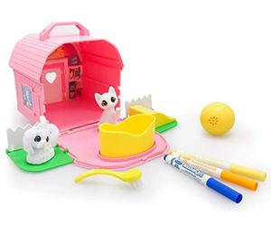 CRAYOLA - Washimals Mascotas, Set Parque de Juegos, Mascotas para Pintar y Lavar, Apto para Niños a Partir de 3 años, 74-7432