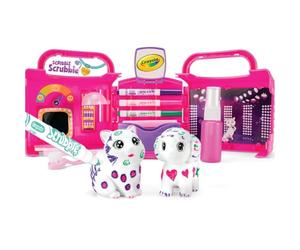 CRAYOLA - Washimals Mini Playset Peluquería Canina, Mascotas para Pintar y Lavar, Ideal para Juego y Regalo, Apto para Niños a Partir de 3 años, 74-7304