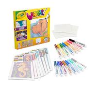 Crayola Wixels - Kit de Actividades de Animales | Juego de Arte de píxeles Que absorben el Color | Incluye marcadores y guías de Colores fáciles de Seguir | para Mayores de 6 años - 74-7614