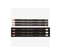 Crayon - Derwent - Artistas - Noir y Blanc - Caja Metálica de 6 - Alta resistencia a la luz