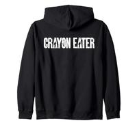 Crayon Eater Humor Estilo Militar Tipografía Gráfico Sudadera con Capucha