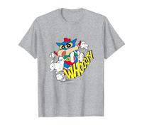 Crayon Shin-Chan Action Kamen Shin-Chan American Comic Style Camiseta, Hombre, Gris Jaspeado, 6XL