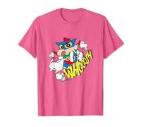 Crayon Shin-Chan Action Kamen Shin-Chan American Comic Style Camiseta, Hombre, Rosa Jaspeado, XL