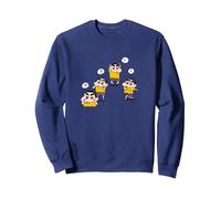 Crayon Shin-Chan E・DA・MA・ME Sudadera, Unisex para Adultos, Azul Marino, L