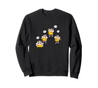 Crayon Shin-Chan E・DA・MA・ME Sudadera, Unisex para Adultos, Negro, XL