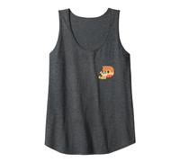 Crayon Shin-Chan Fun! Fun! Study A to Z ”D” One Point Camiseta sin Mangas, Mujer, Jaspeado Oscuro, XL