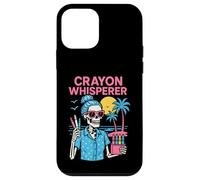 Crayon Whisperer para Profesor Preescolar Lindo para Mujer ABCD Carcasa para iPhone 12 Mini