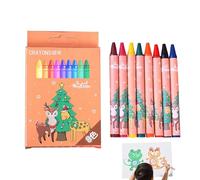 Crayones apilables - 10,5x6,8 cm, crayón giratorio, motivos navideños creativos | Crayonesde experiencia para colorear vibrantes, crayonesde neón para niños, niñas, preescolar, escuela, viajes a cas