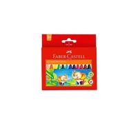 Crayones de cera Faber Castell Jumbo, paquete de 12 colores surtidos, edades 3+