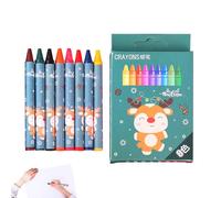 Crayones de Navidad - 8 Colores Favores Para Fiestas Navideñas - Crayones de Fiestas y Material Escolar para Niños - Para Chicos Y Chicas Preescolar Escuela Hogar Cumpleaños Fiesta Proyectos De Manual