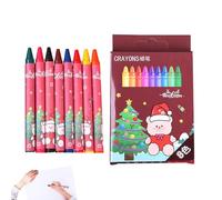 Crayones de Navidad - Suministros De Arte Navideños De 8 Colores,Juego De Crayones De Dibujo Para Niños Preescolar | Para Chicos Y Chicas Preescolar Escuela Hogar Cumpleaños Fiesta Proyectos De Manual