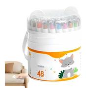 Crayones Giratorios Lavables: 48 Barras De Colores Vibrantes, Plomo Giratorio Que No Se Mancha, Suministros Profesionales Para Dibujar Para Estudiantes | Obsequios Para De Cumpleaños,