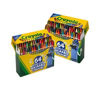 Crayones lavables Crayola - 64 ct (2 cajas) Crayones a granel para niρos Juego de crayones Libro para colorear Crayones Regalos para niρos y niρo