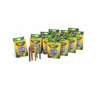 Crayones lavables Crayola Bulk Ultra Clean, tiles escolares, 12 paquetes de 24 unidades