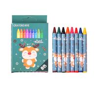 Crayons Kids - 8-Color Christmas Party Favors | Kids School Colored Crayons Set for Boys, Girls, Preschool, School, Home, Travel, Birthday, Party Favors or Craft Projects