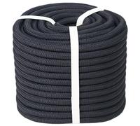 CRAYZA Cuerda de poliéster trenzada doble, 12 pulgadas x 100 pies, cuerda fuerte para aparejos de arboristas, 48 hebras para trabajo en árboles