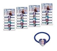 CRAZE 2 Elastics XL Set, Joyas, 20 Bandas Hair Accessories, 40 Gomas, Accesorios para el Cabello niña Frozen Anna y Elsa, Coleteros Pelo niñas, 29626, Talla única, Multicolor, 4 stück (5er Pack)