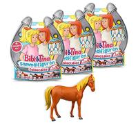 CRAZE Bibi und Tina 41246 - Juego de 3 Figuras de Juguete para coleccionar e intercambiar Granja Animales Caballos niñas Regalo Juegos a Partir de 3 años