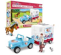 CRAZE Bibi y Tina Play Set Estación Veterinaria Móvil Dr. Eichhorn Caballos Juguete Veterinario Doctor Figuras de Juego Martinshof Caballos para niños