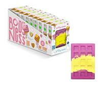 CRAZE BODYNESS Bombas de Baño - Waffle Bath Bomb con Aceite de Coco Display 10 uds., Aroma Caramelo, para Set Regalo Vegano, Relajación y Cuidado Piel, 170g, Rosa/Amarillo