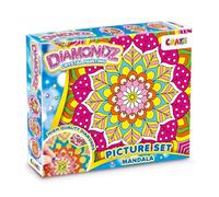 CRAZE DIAMONDZ - Kit Diamond Painting Modelo Mandala, Kit de Pintura de Diamante para Manualidades, incluye plantilla, diamantes y herramientas