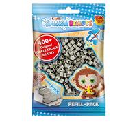 CRAZE fusibles Fuse Beads Splash Beadys Perlas niños, Paquete de Recambio Color Gris Claro 400 Piezas, hazlo tu Mismo, Agua sin Plancha, Refill Cuentas para Pegar, 11904, Light Grey (11935)