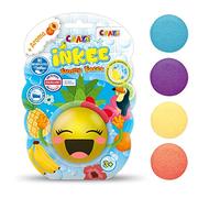 CRAZE INKEE Funny Faces Bombas Baño para Niños, cambia de color baño de burbujas perro unicornio piña emoji baño de color juguetes baño, 22450
