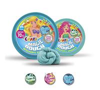 CRAZE-Intelligente Superknete für Kinder MAGIC DOUGH Inteligente para niños Mermaid green 80g en lata BPA sin gluten 12826, individual, colores surtidos