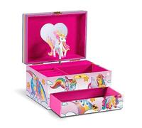 CRAZE Joyero Musical Niña, Modelo Galupy Unicornio, Caja de Música con Cajón Extraíble, Interior Aterciopelado, Espejo y Galupy Unicornio Giratorio