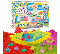 CRAZE Magic Sand Arena Mágica Cinética 700g con Moldes y Herramientas, No Mancha, Juego Sensorial para Niños