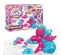 CRAZE MAGIC SAND Juego de Arena Mágica Niños UNICORNIO, Arena cinética con brillos 200 g con molde en forma de unicornio con purpurina Manualidades niños 29725