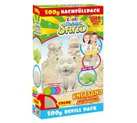 CRAZE Magic Sand Lata de Arena Mágica Niños, Arena para modelar 500 g 4X Colores Disponibles, Manualidades Creativas 59761