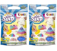 CRAZE MAGIC SAND Refill Pack de Arena Mágica para Niños en color azul, 750g de Arena magnética sin gluten (Paquete de 2)