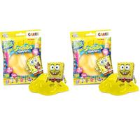 CRAZE Magic Slime Bag Sponge Bob - Juego de Limo para niños en Bolsa de 75 ml con Bob Esponja Sorpresa, Inodoro, sin residuos (Paquete de 2)