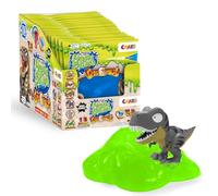 CRAZE Magic Slime Bag Surprise de Dinorex, 18 Bolsas con 75 ml de Slime de Colores Aleatorios con Figura Sorpresa de Dinosaurio, Slime para Niños