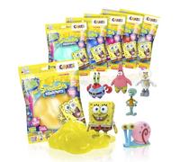 Craze Magic Slime Bob Esponja Pack 6 Unidades | Slime Niños 75ml con Figura Sorpresa Bob Esponja | Kit Slime Manualidades Sin Olor Sin BPA - Slime Set Regalo Niños