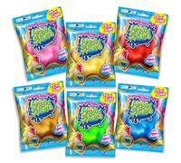 CRAZE Magic Slime para Niños, 6 Bolsas de Slime de 75 ml Cada una, Bolsa con Autocierre en 6 Colores Aleatorios, Sin Residuos, Fácil de Limpiar