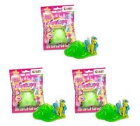 CRAZE Magic Slime, Slime para Niños, Bolsa de Slime de 75 ml, con Figura Sorpresa de Galupy Unicornio, 6 Colores Aleatorios, Sin Residuos, Fácil de Limpiar, Figura Aleatoria (Paquete de 3)