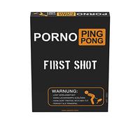 Craze-Pasmo Adultos Ping Pong First Shot-Tarjetas Divertidas para Beber, JGA para Adultos, Juego de Cartas de Fiesta 36501, Color Negro