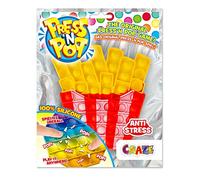 Craze Press 'n Pop, Fidget Toy-Juguete Pop it Anti Estrés-Fries Multicolor para Niños y Adultos