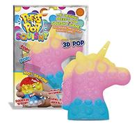 CRAZE Press N pop Squishy, juguete sensorial antiestrés para niños y adultos, juego de burbujas 6 modelos aleatorios, motivos coloridos, maravillosas combinaciones de colores, no se puede elegir