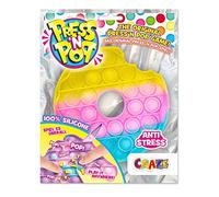 CRAZE- PressNPop Girly Pop it-Fidget Toy-Juguete Anti Estrés-Donut Multicolor, niñas y Adultos (37096)