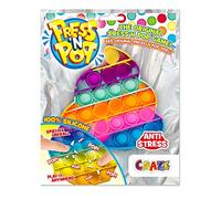 CRAZE- PressNPop Girly Pop it-Fidget Toy-Juguete Anti Estrés-Poo Multicolor, niñas y Adultos (37218)