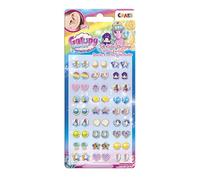 CRAZE Sticker Earrings GALUPY MERMAID Pendientes de Pegatina para niñas, 54 Adhesivos de Pendientes de unicornios Sirena, Joyería Infantil, Joyería de Juguete