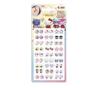 CRAZE Sticker Earrings HELLO KITTY Pendientes de Pegatina para Niñas, 54 Adhesivos de Pendientes con Motivos y Personajes de Hello Kitty, 2 Sets de Pendientes Diferentes Envío Aleatorio