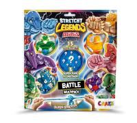 CRAZE Stretchy Legends Mini Multipack Battle, Pack de 5 Figuras elásticas coleccionables para niños, Hay 15 Modelos Diferentes