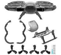 Craznick Hélices for DJI Neo 2 - con Protector Anticolisión para Hélices Patas de Aterrizaje Plegables Cubierta para Lente del Gimbal y Pies de Extensión para DJI Neo 2 Dron Accesorios