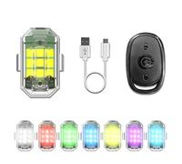 Craznick Luz estroboscópica de dron con control remoto para DJI Mini 4K/Avata 2/Mini 2 SE/Mavic 2/2S/3/Phantom 3 4/4 Pro Night Flight FAA anticolisión LED recargable